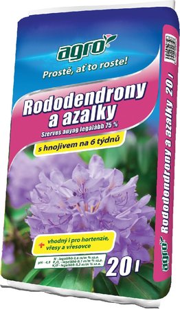 Substrt pro rhododendrony a azalky 20 l - AGRO