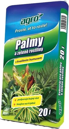 Substrt pro palmy a zelen rostliny 20 l - AGRO