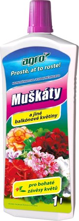 AGRO Kapaln hnojivo pro mukty a balknov kvtiny 1l