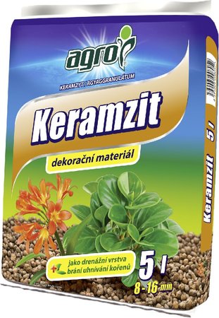 Keramzit 5 l - velikost 8 - 16 mm