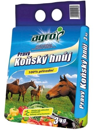 Koňský hnůj 3kg - AGRO