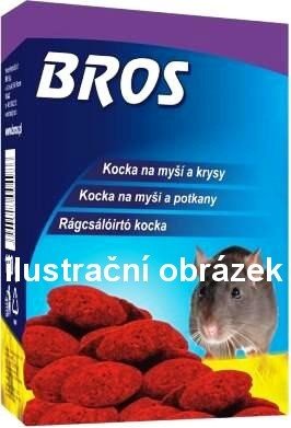 Bros - parafnov bloky na myi a potkany 100g