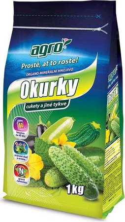 AGRO Organo-minerln hnojivo pro okurky, cukety a jin tykve 1 kg