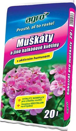 Substrt pro mukty a balkonov rostliny 20l - AGRO