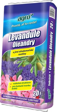 Substrt pro levandule a stedomo. rostliny 20 l - AGRO