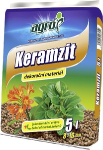 Keramzit 5 l - velikost 8 - 16 mm